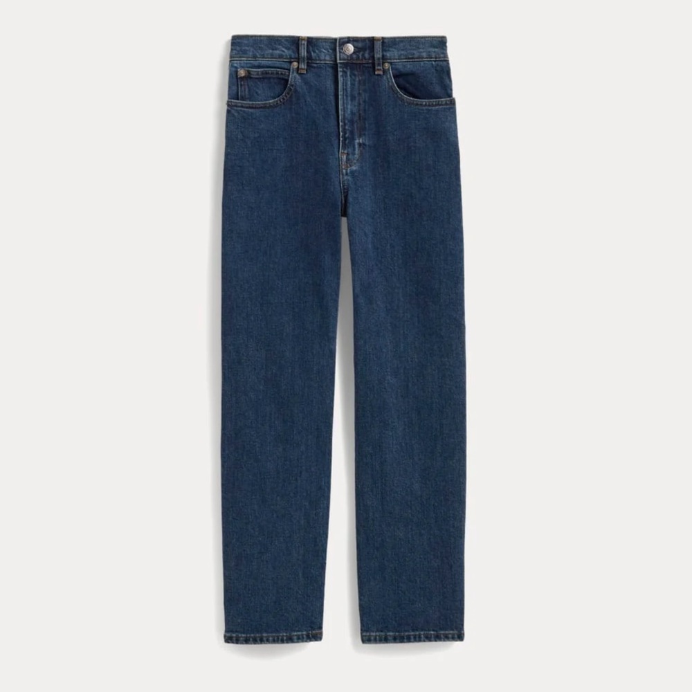 Everlane Women's Straight Leg Pants - Dark Blue